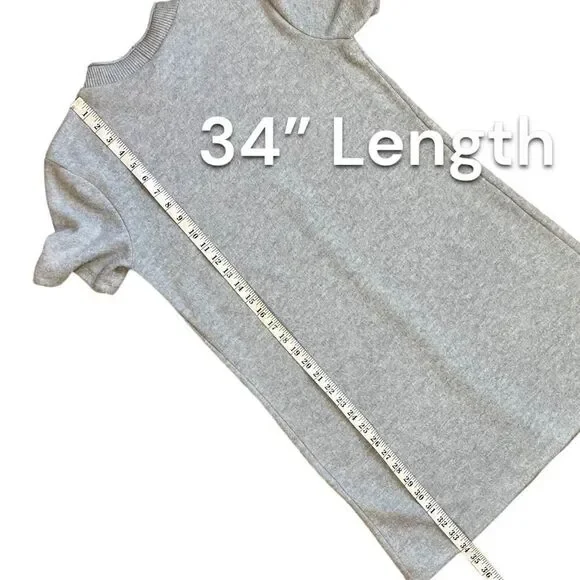 ❌❌ NOT FOR SALE Zara Gray Soft Sweater Mini Dress Sz Medium - Picture 9 of 11